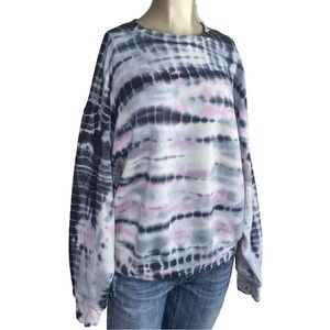 Victoria’s Secret Pink relaxed fit  Tie-Dye Sweatshirt XL